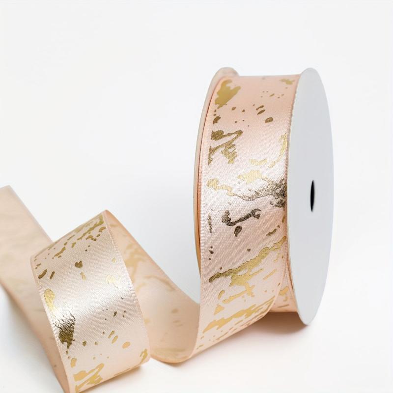 9m Hot Stamping Marble Pattern Ribbon Gift Packaging