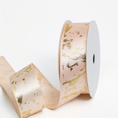 9m Hot Stamping Marble Pattern Ribbon Gift Packaging