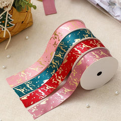 9m Hot Stamping Marble Pattern Ribbon Gift Packaging