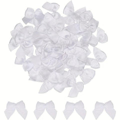 20pcs Silk Ribbon Butterfly Knots for DIY Gift Packaging and Decoration