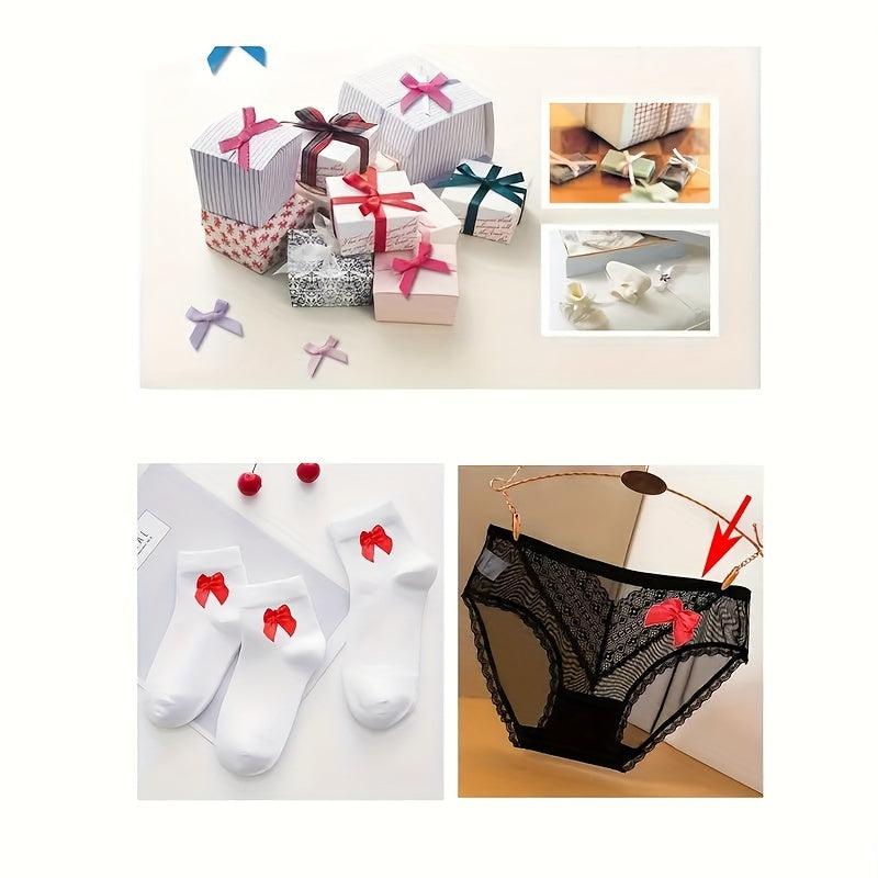 20pcs Silk Ribbon Butterfly Knots for DIY Gift Packaging and Decoration