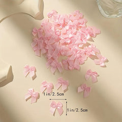 20pcs Silk Ribbon Butterfly Knots for DIY Gift Packaging and Decoration