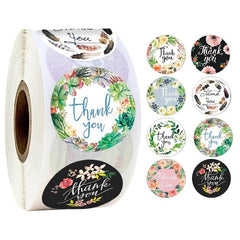 500 Thank You Stickers for Business Cards