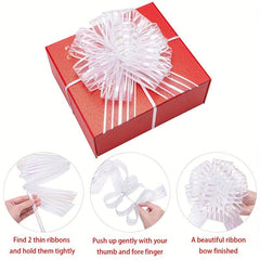 1pc 15 24 Cm Large Pull Bows for Gift Wrapping Ribbon Christmas Bows