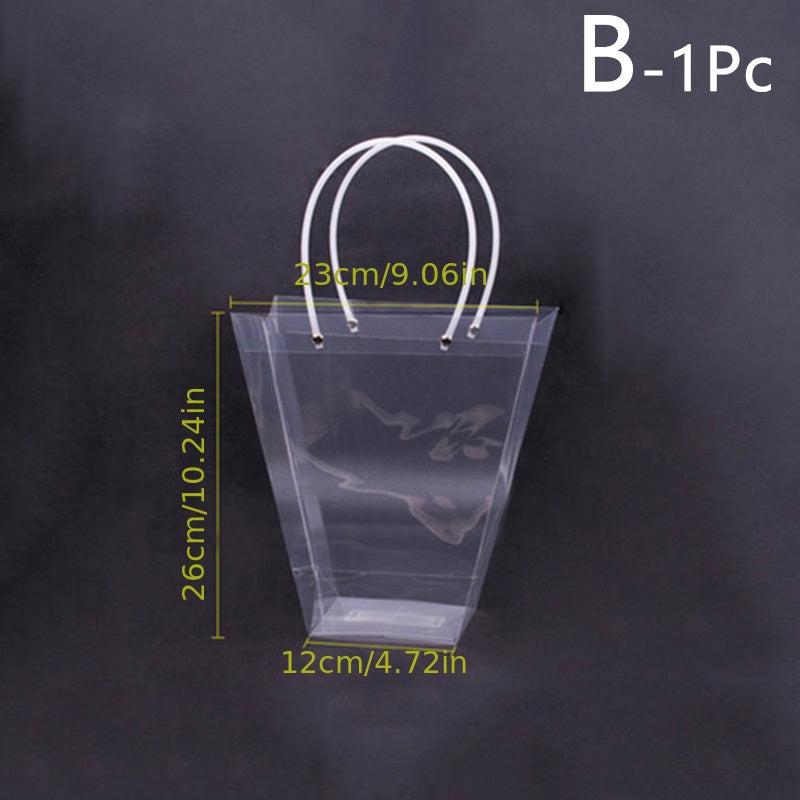 Clear Flower Bouquet Bags With Handle - Florist Packaging