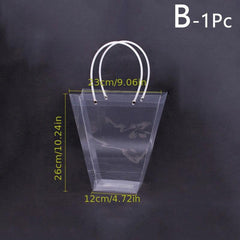 Clear Flower Bouquet Bags With Handle - Florist Packaging