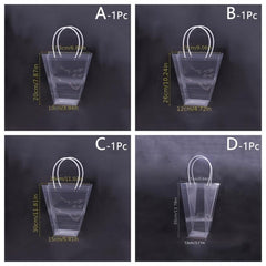 Clear Flower Bouquet Bags With Handle - Florist Packaging