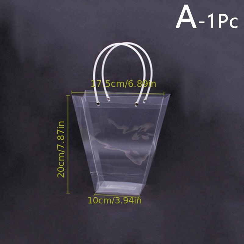 Clear Flower Bouquet Bags With Handle - Florist Packaging
