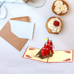 3D Pop Up Birthday Card For Boy Son Kid Father's With Envelope