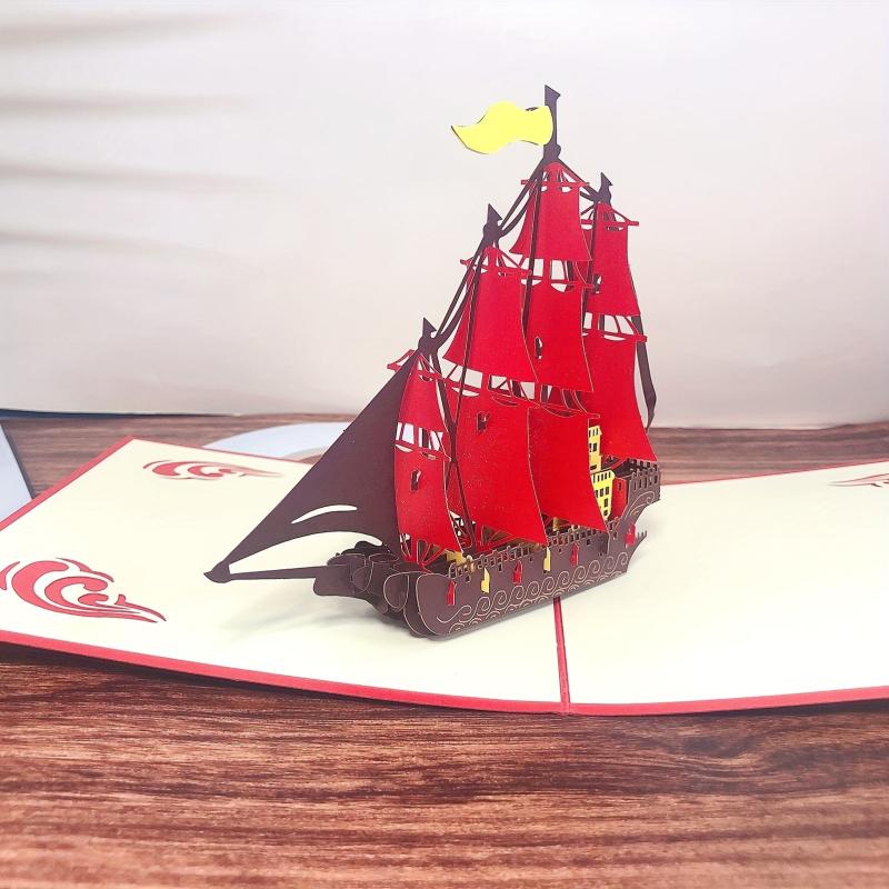 3D Pop Up Birthday Card For Boy Son Kid Father's With Envelope