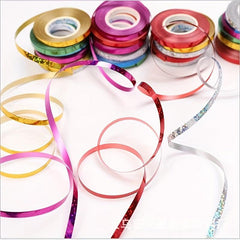 Glitter Balloon Ribbon + Adhesive Sticker Set