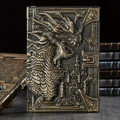 Evil Dragon Vintage Notebook School Supplies Embossed