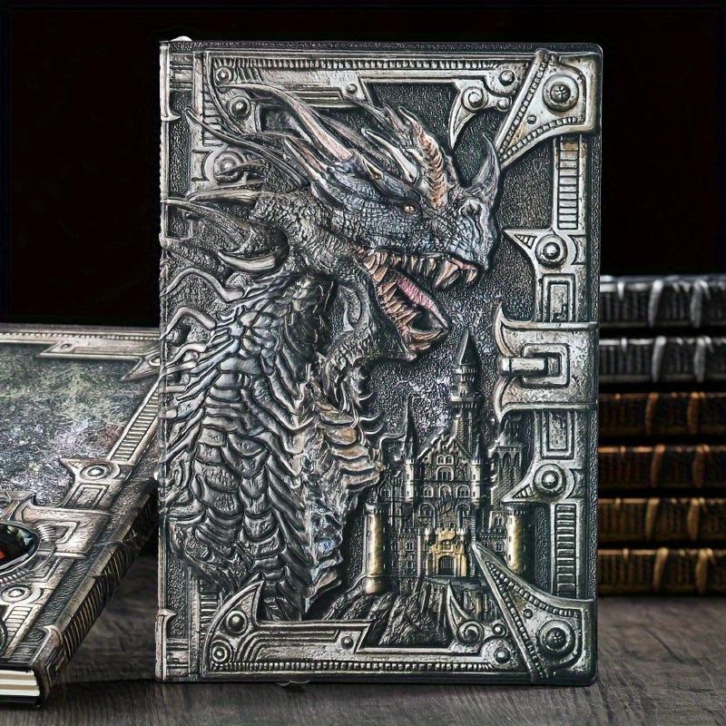 Evil Dragon Vintage Notebook School Supplies Embossed