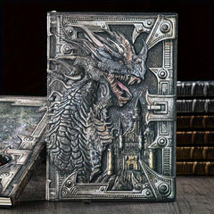 Evil Dragon Vintage Notebook School Supplies Embossed