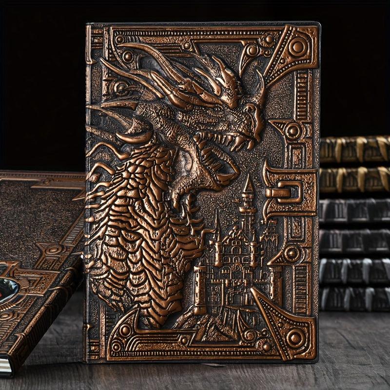 Evil Dragon Vintage Notebook School Supplies Embossed