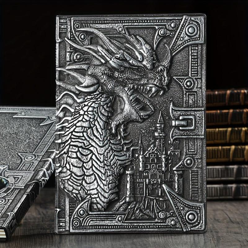 Evil Dragon Vintage Notebook School Supplies Embossed