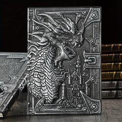 Evil Dragon Vintage Notebook School Supplies Embossed