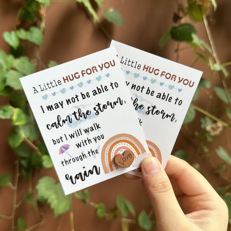 2pcs Pocket Hug Poem Card Cheer Up Gift Friendship Isolation Thinking of You