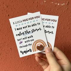 2pcs Pocket Hug Poem Card Cheer Up Gift Friendship Isolation Thinking of You