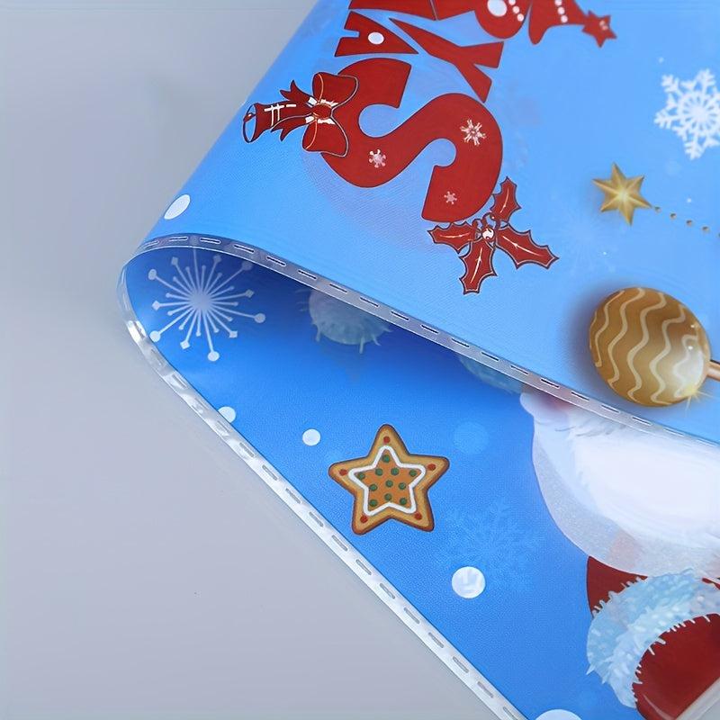 50pcs Christmas Candy Bag Christmas Party Gift Bag Santa Claus Paper Candy Bag