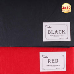 60 Sheets Red & Mixed Wrapping Paper 20X26 Inches Tissue Paper Crafting Paper