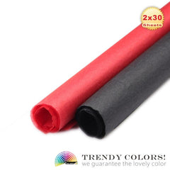 60 Sheets Red & Mixed Wrapping Paper 20X26 Inches Tissue Paper Crafting Paper