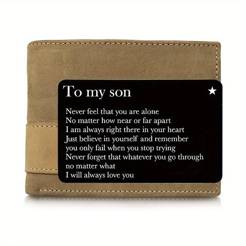 Metal Lettering Encourages Discourse Wallet Clip Card