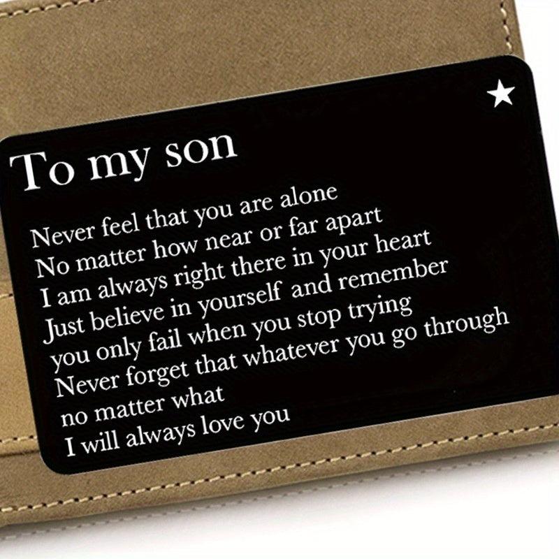 Metal Lettering Encourages Discourse Wallet Clip Card