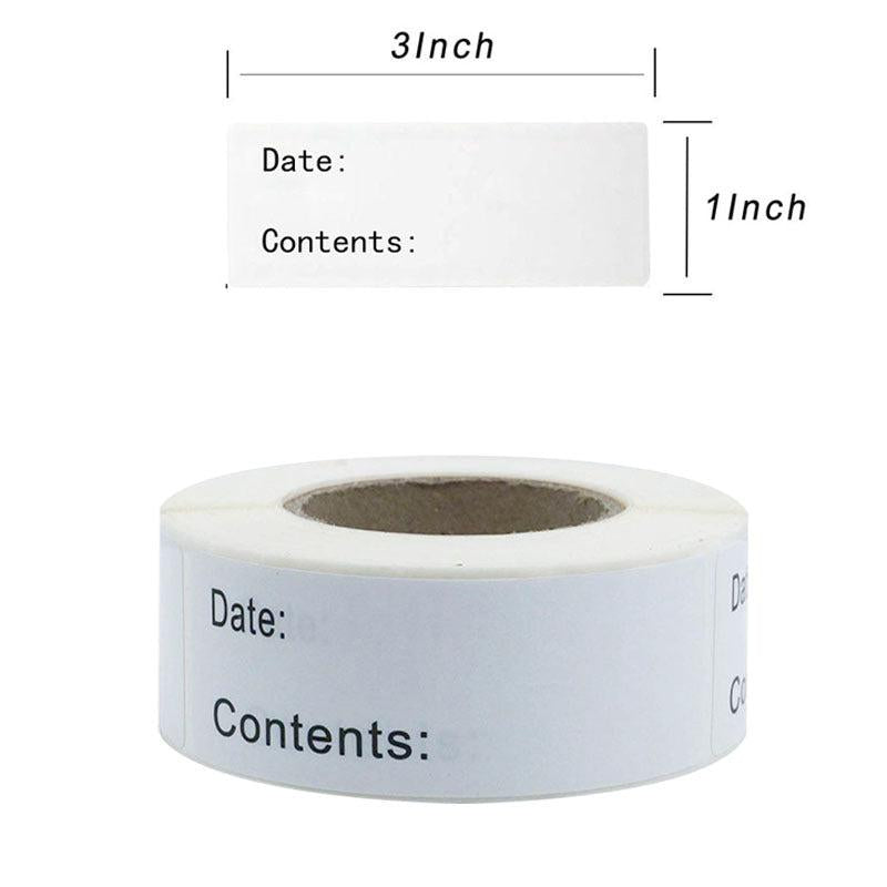 2 Rolls 120 240pcs Food Label Stickers Production Date Sticker Labels