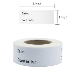 2 Rolls 120 240pcs Food Label Stickers Production Date Sticker Labels