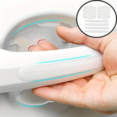 8pcs Car Handle Scratch Protective Stickers Anti Collision Protection Strip