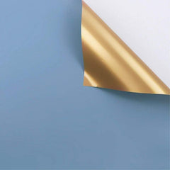 20sheets Double Sided Golden Flower Wrapping Paper Waterproof Gift Packaging