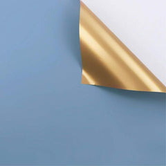 20sheets Double Sided Golden Flower Wrapping Paper Waterproof Gift Packaging