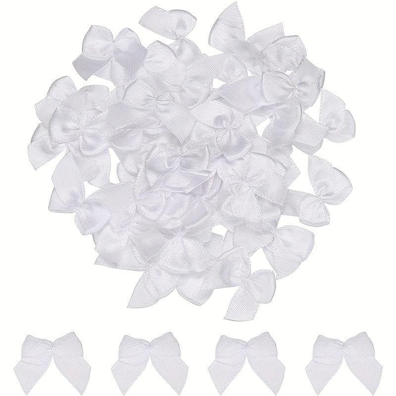 20pcs Mini Satin Ribbon Bows Flowers DIY Accessories Shoes Clothing Decoration