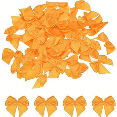 20pcs Mini Satin Ribbon Bows Flowers DIY Accessories Shoes Clothing Decoration