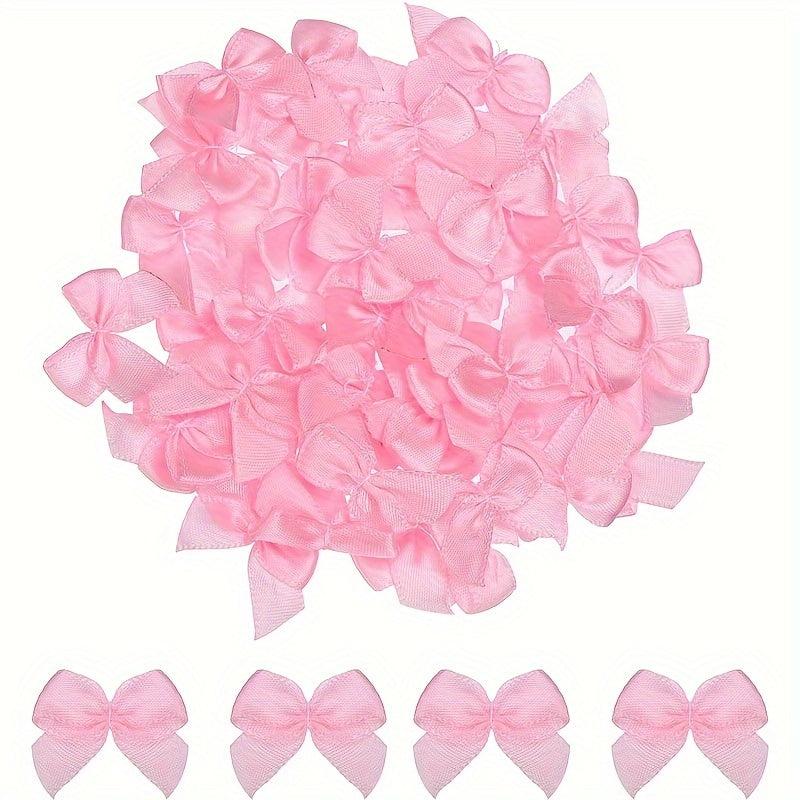 20pcs Mini Satin Ribbon Bows Flowers DIY Accessories Shoes Clothing Decoration