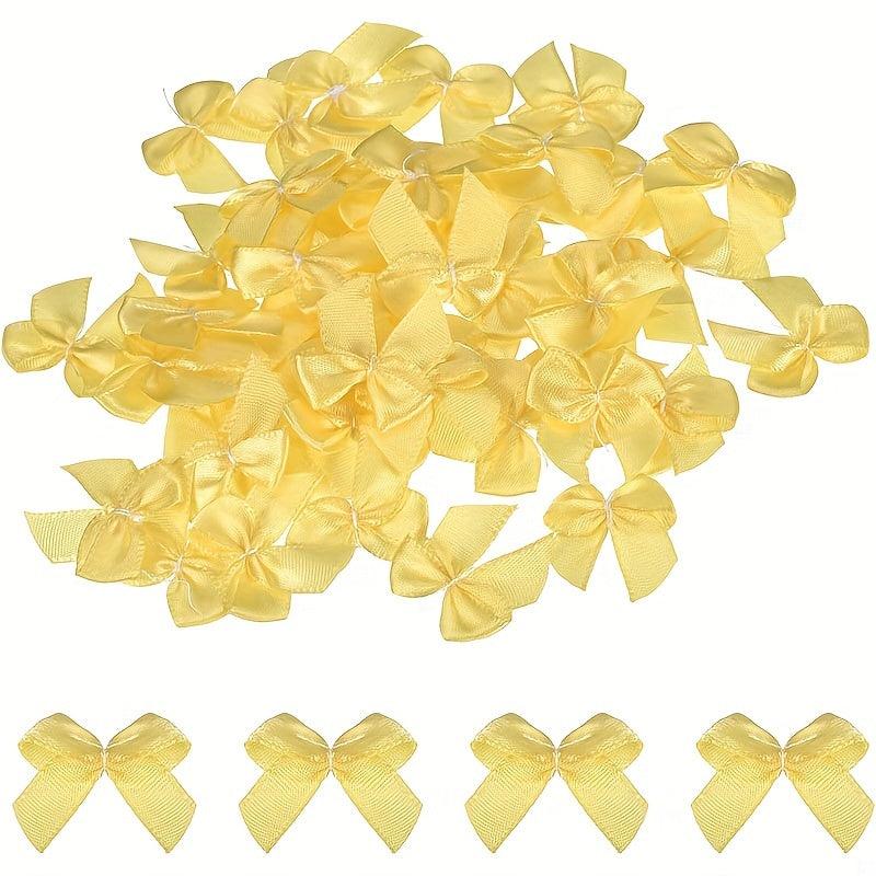 20pcs Mini Satin Ribbon Bows Flowers DIY Accessories Shoes Clothing Decoration