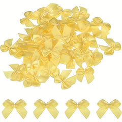 20pcs Mini Satin Ribbon Bows Flowers DIY Accessories Shoes Clothing Decoration