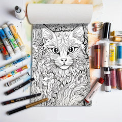 Positive Thinking Coloring Book For Adults - Stress Reduction Designs