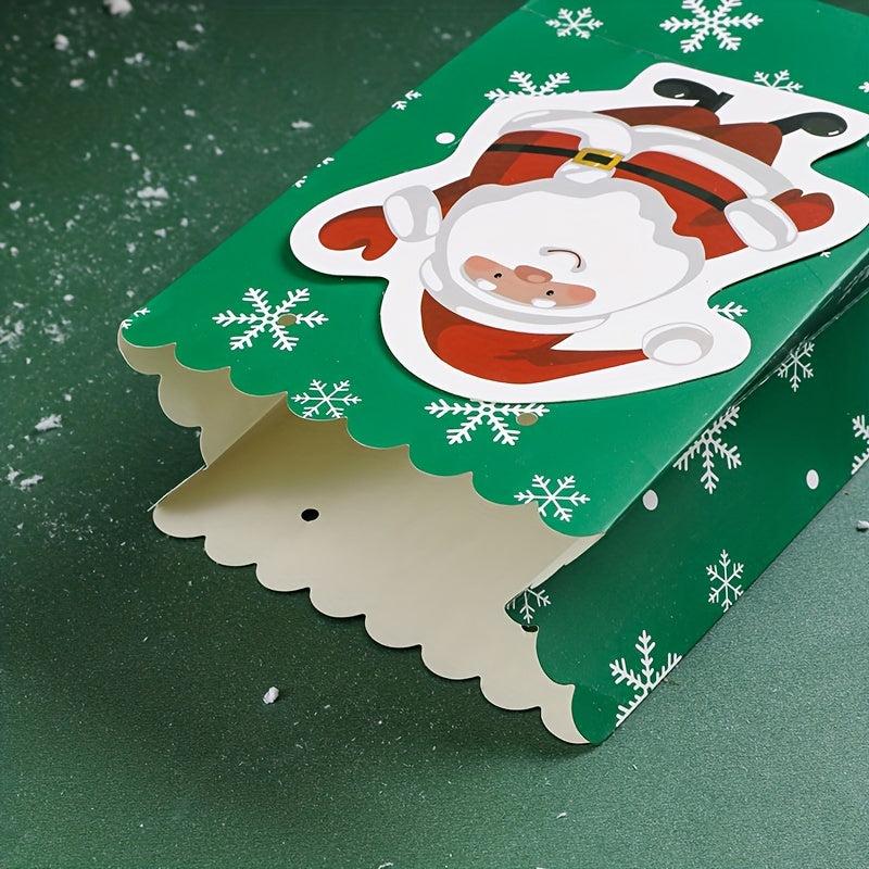 Christmas Paper Bag with Bow Snowflake Gift Bag