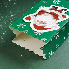 Christmas Paper Bag with Bow Snowflake Gift Bag