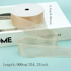 Transparent Gauze Tape 9 Meters - Gift Wrapping Ribbon for Wedding Decoration