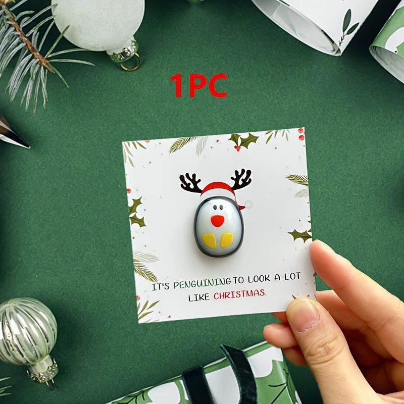 2pcs Penguin Christmas Cards Funny Xmas Card Stocking Stuffers Decorations