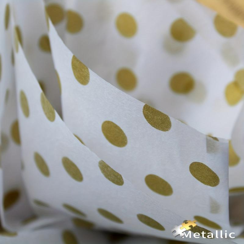 Metallic Print Translucent Tissue Paper Craft Gift Wrapping Bulk