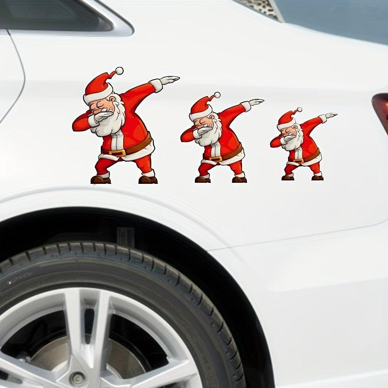 Merry Christmas Santa Claus 3D Waterproof Sticker for Cars Windows