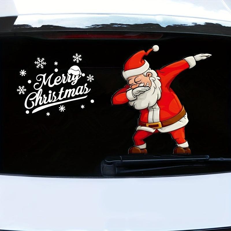 Merry Christmas Santa Claus 3D Waterproof Sticker for Cars Windows