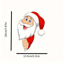 Merry Christmas Santa Claus 3D Waterproof Sticker for Cars Windows