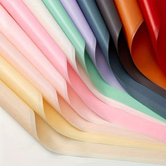 10 Sheets Flower Wrapping Paper Waterproof Translucent Floral Bouquet Material