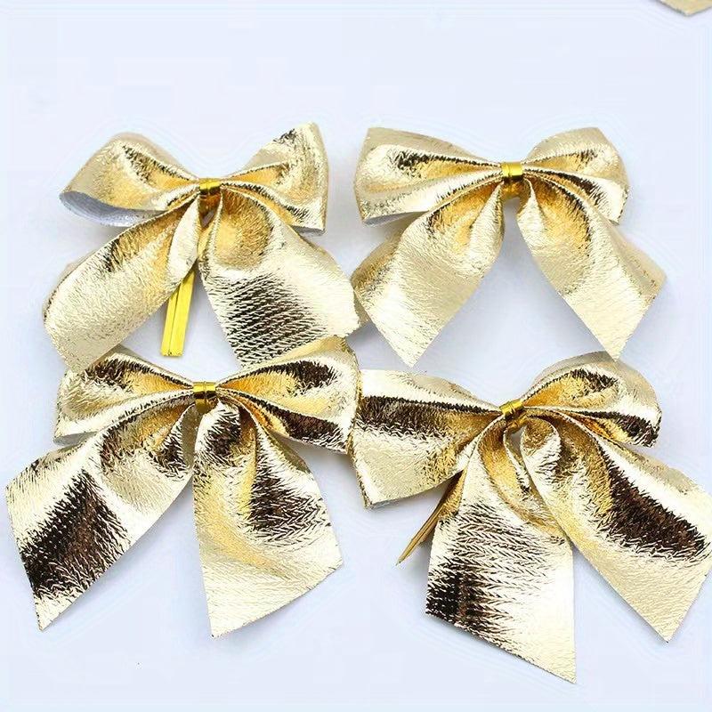 30pcs Christmas Gift Packaging And Decoration Bows Holiday Scene Supplies
