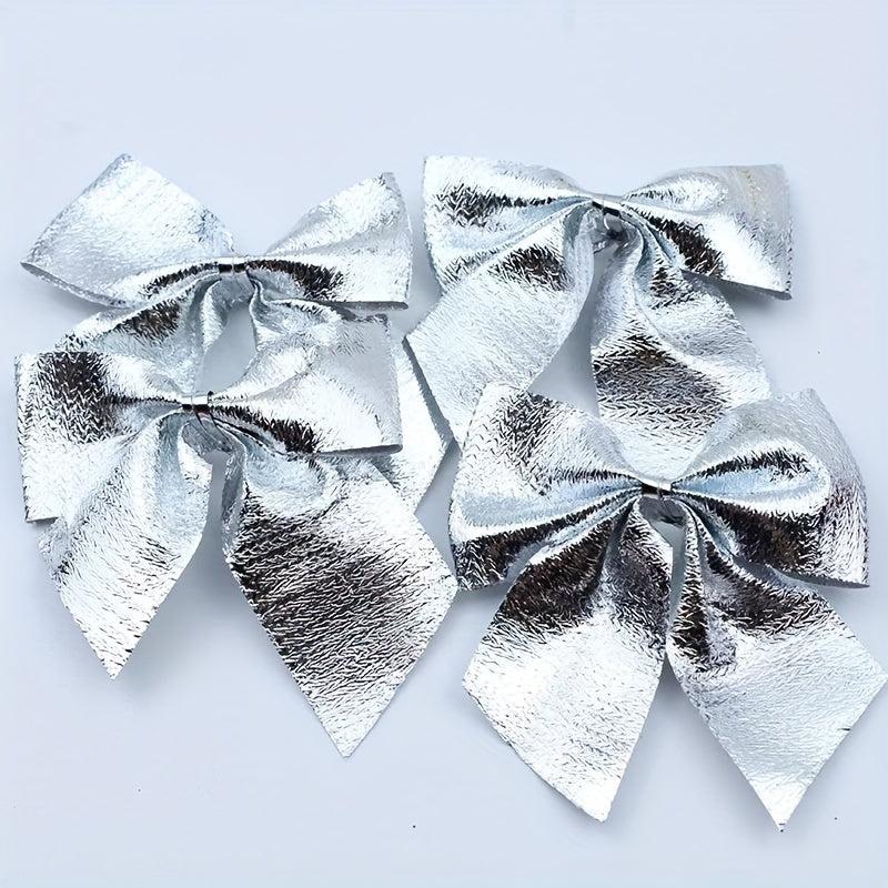 30pcs Christmas Gift Packaging And Decoration Bows Holiday Scene Supplies